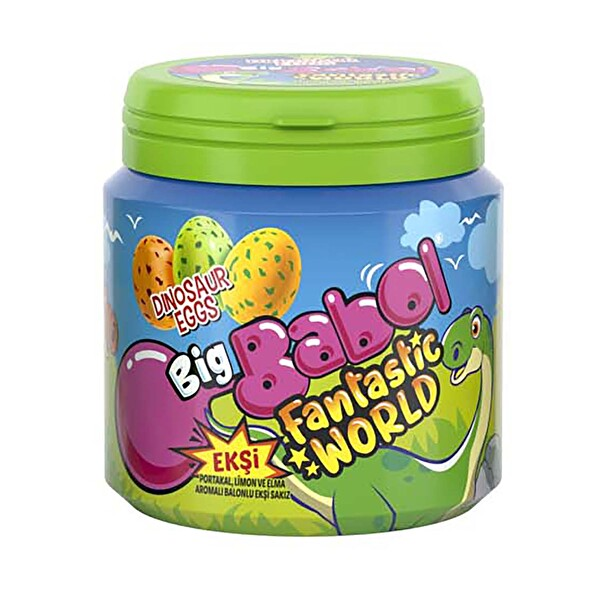 Big Babol Fantasia Dinosaur Eggs Mega Bottle 90 Gr