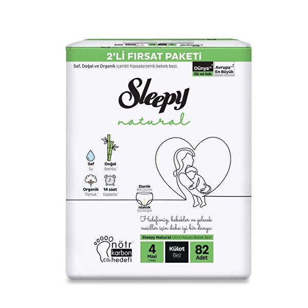 Sleepy Natural Külot Maxi 4 Numara 82 Adet