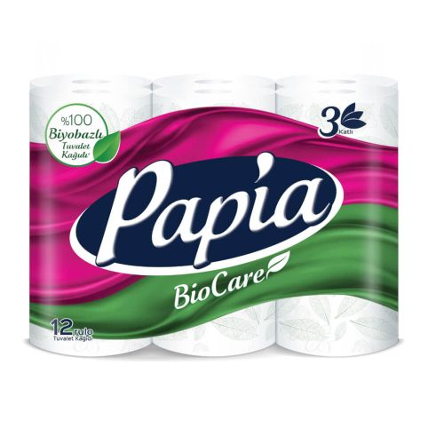 Papia Biocare Tuvalet Kağıdı 12 Adet