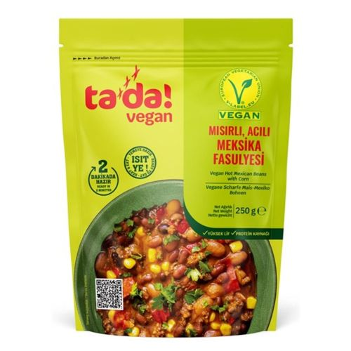 Tada Vegan Mısır Acı Meksika Fasulyesi 250 Gr