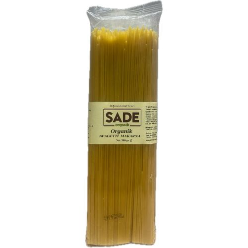 Sade Organik Spagetti Makarna 500 Gr