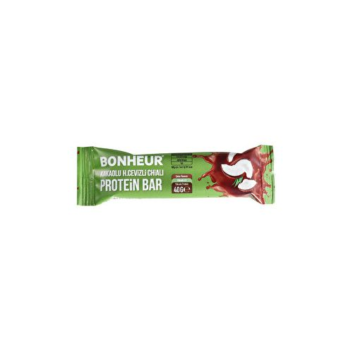 Bonheur Hindistan Cevizi Kakao Chia Protein Bar 40 Gr