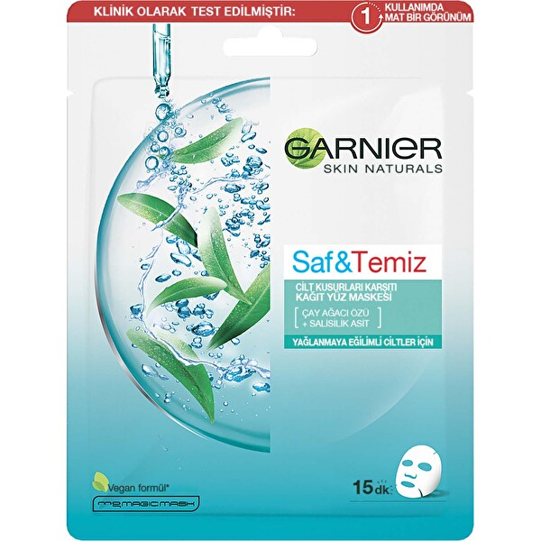 Garnier Saf & Temiz Kağıt Yüz Maskesi 1 Adet