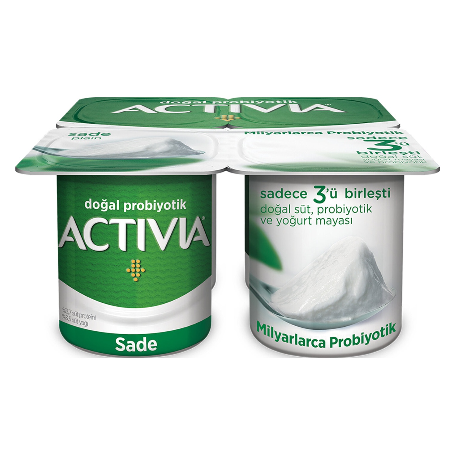 Activia Sade Meyveli Yoğurt 4x100 Gr