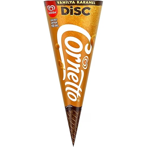 Algida Cornetto Disc Vanilya Karamel Dondurma 130 Ml