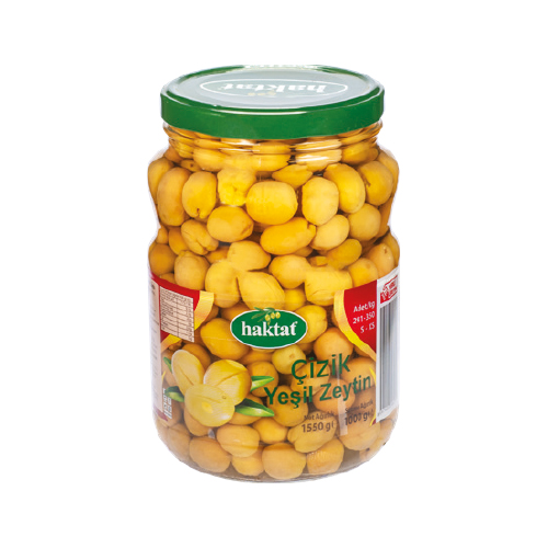 Haktat Çizik Yeşil Zeytin 291-350 Kalibre 1 Kg