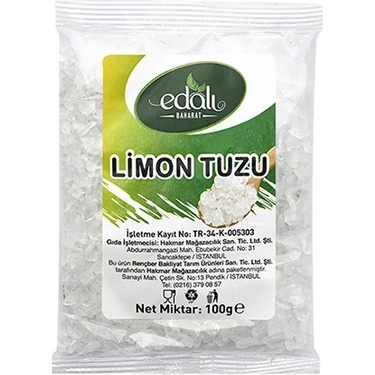 Edalı Limon Tuzu 100 Gr