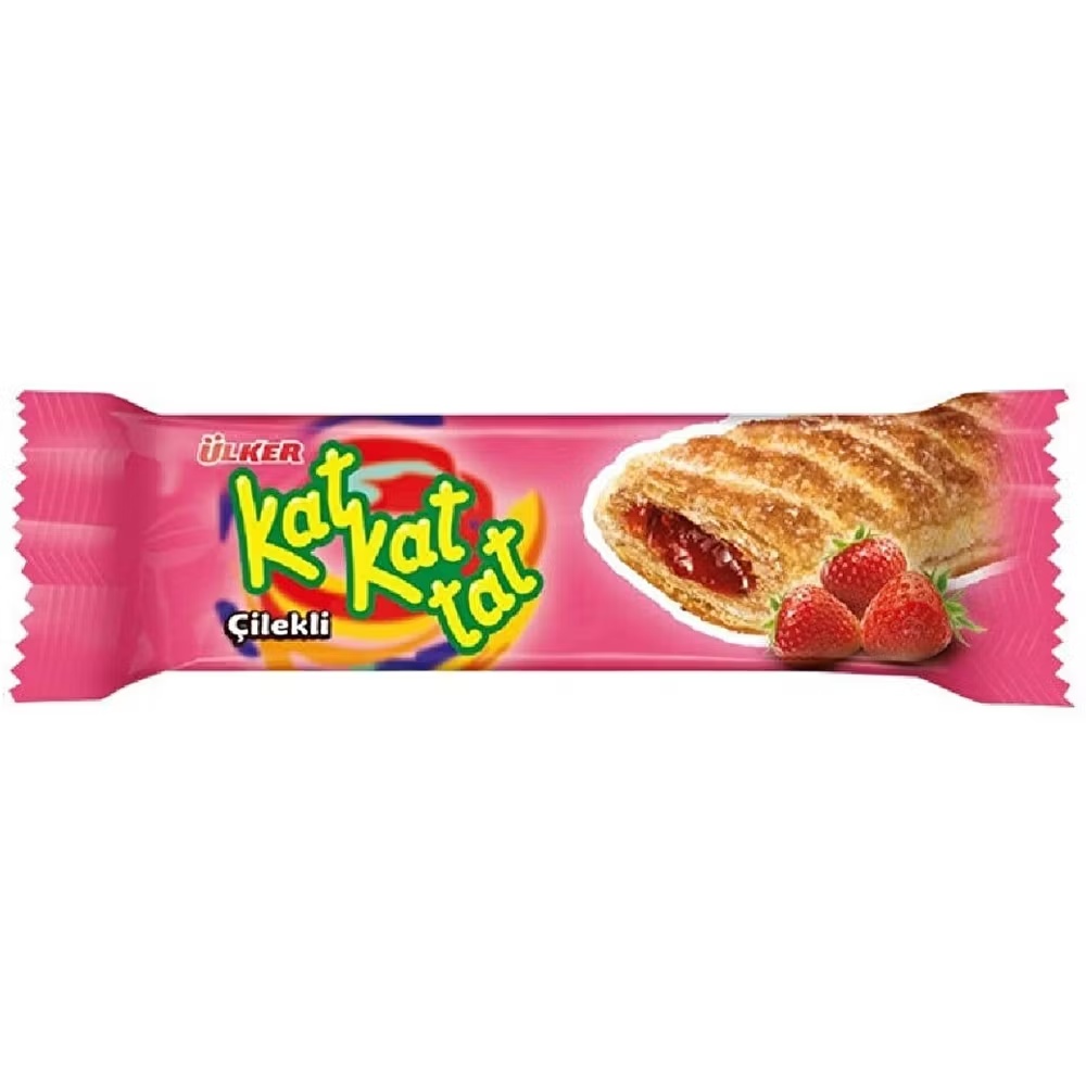 Ülker Kat Kat Tat Çilekli Bisküvi 28 Gr