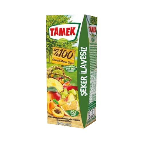 Tamek %100 Karışık Suyu 200 Ml