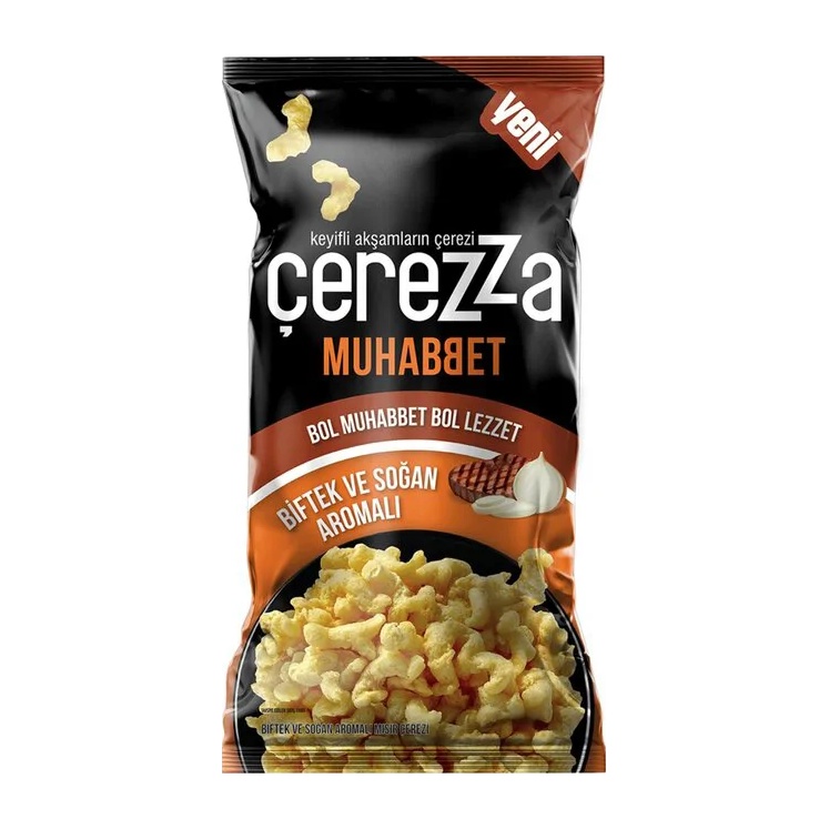 Çerezza Biftek & Soğan Aromalı Mısır Çerezi 60 Gr