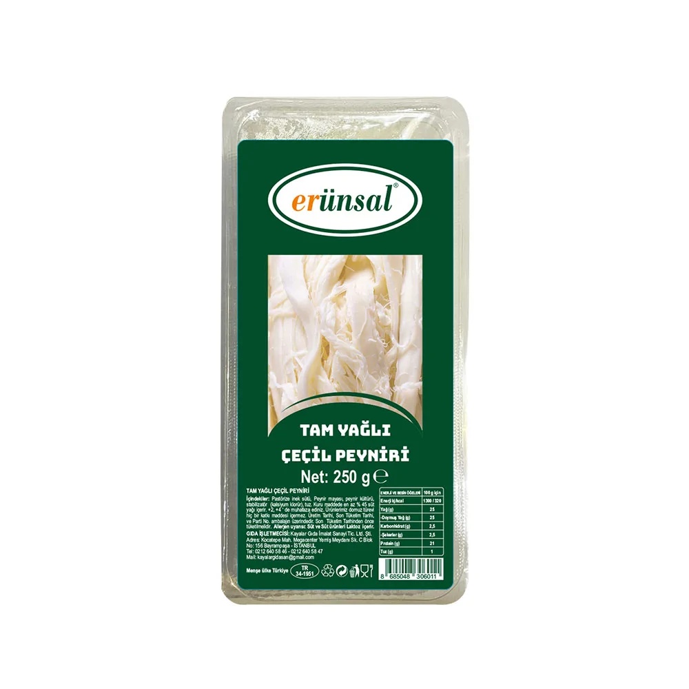 Erünsal Çeçil Peyniri 250 Gr
