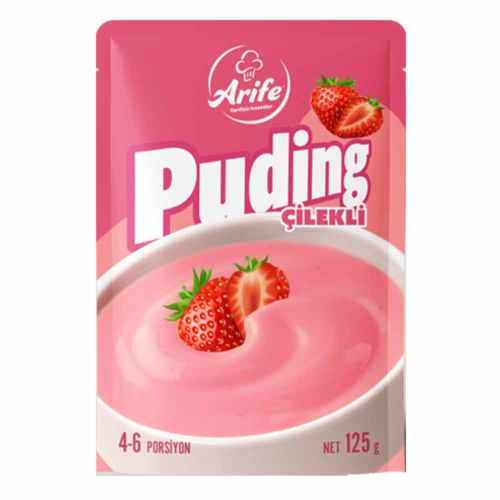 Arife Çilek Aromalı Toz Puding 125 Gr