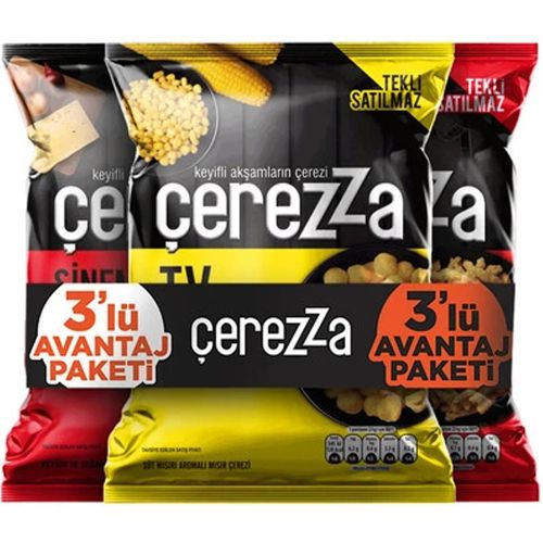 Çerezza Mısır Çerezi 3'lü 103 Gr