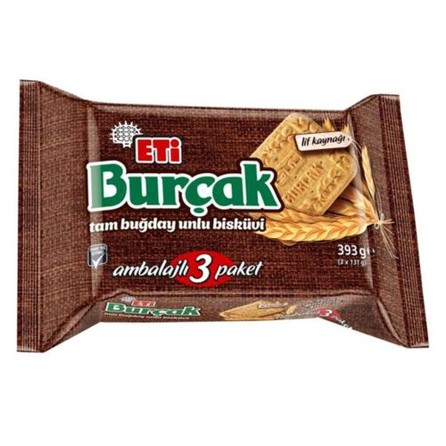 Eti Burçak Tam Buğdaylı Bisküvi 3 Adet 393 Gr