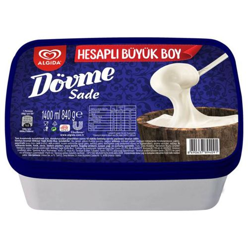 Algida Dövme Sade Dondurma 1.4 Lt