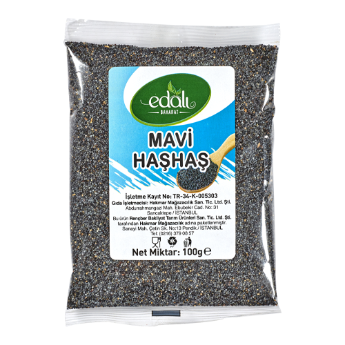 Edalı Mavi Haşhaş 100 Gr