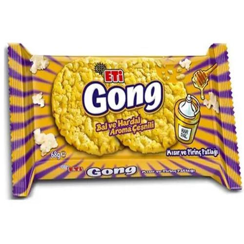 Eti Gong Ballı Mısır Pirinç Patlağı 68 Gr