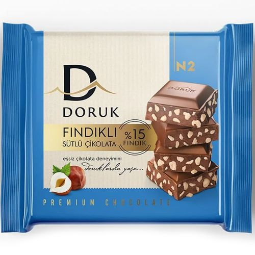 Doruk Fındıklı Kare Çikolata 60 Gr