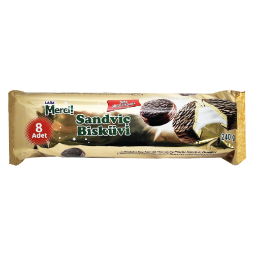 Mercilark Çikolatalı Sandviç Bisküvi 240 Gr