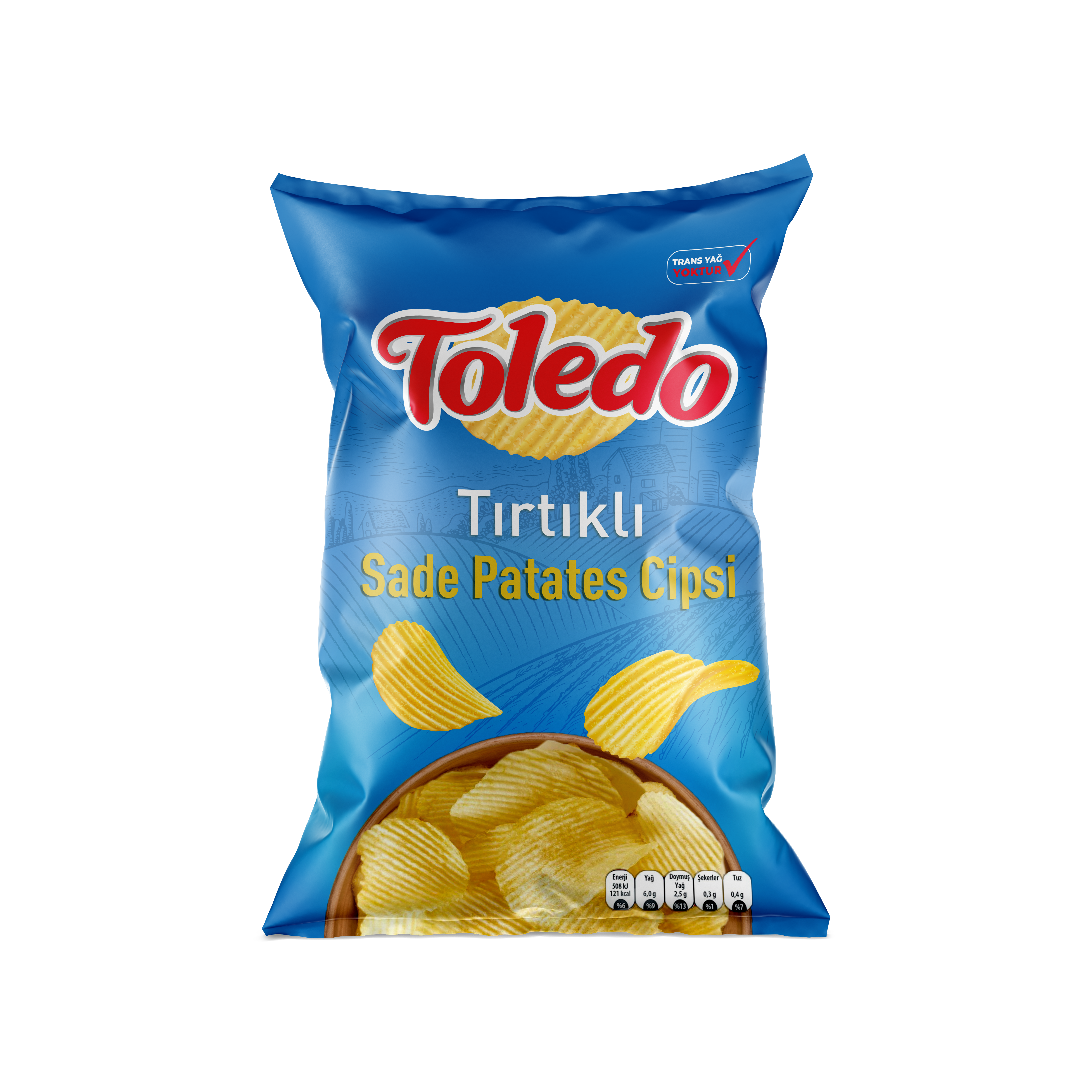 Toledo Tırtıklı Patates Cipsi 150 Gr