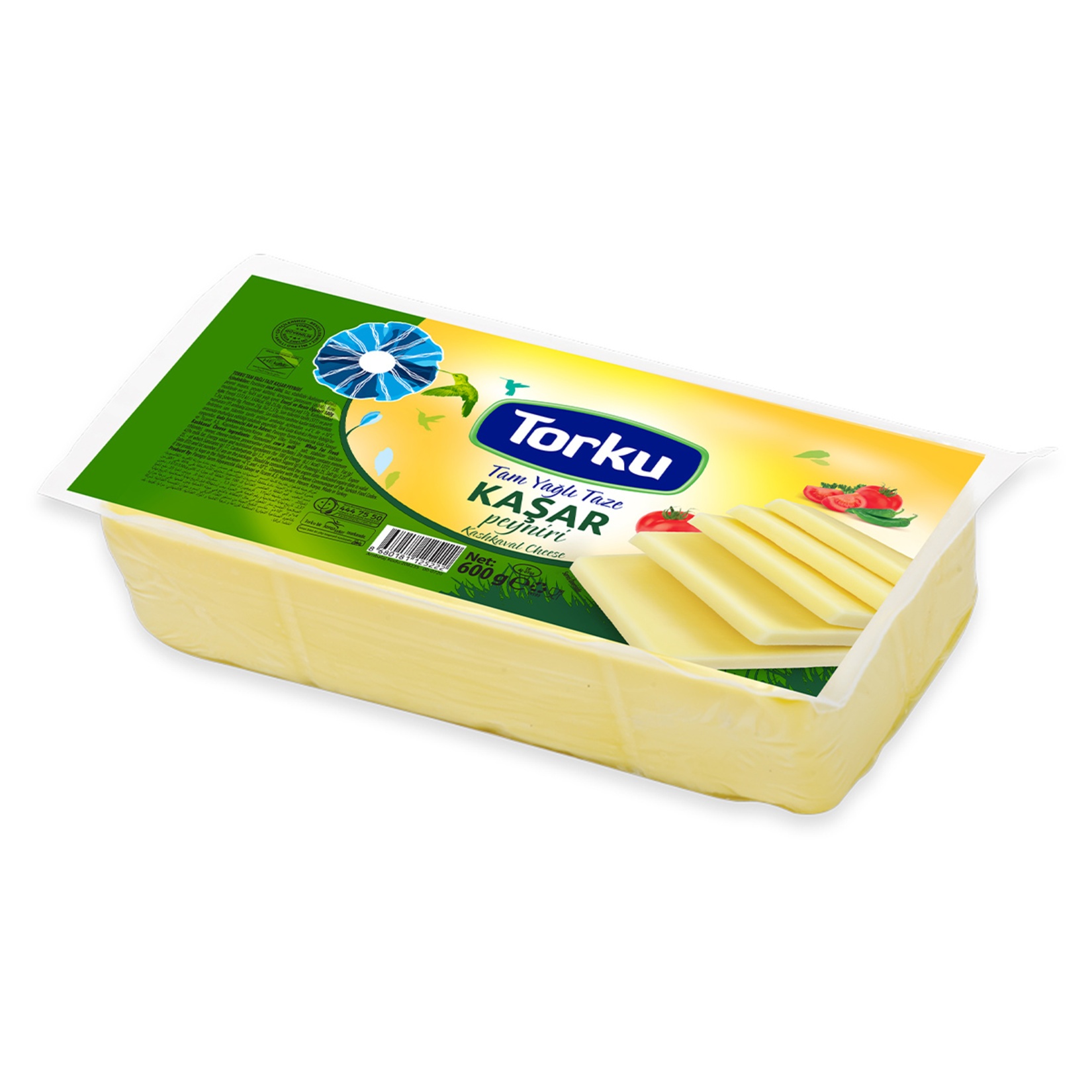 Torku Tam Yağlı Taze Kaşar Peyniri 600 Gr