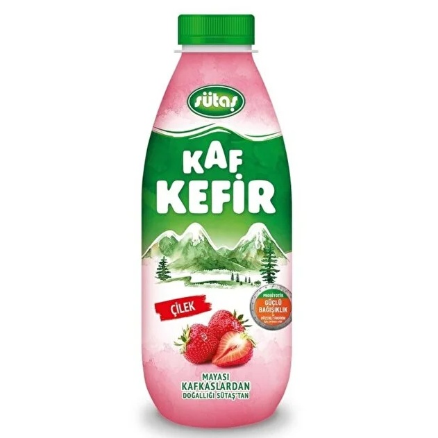 Sütaş Kaf Kefir Çilek 1 Lt
