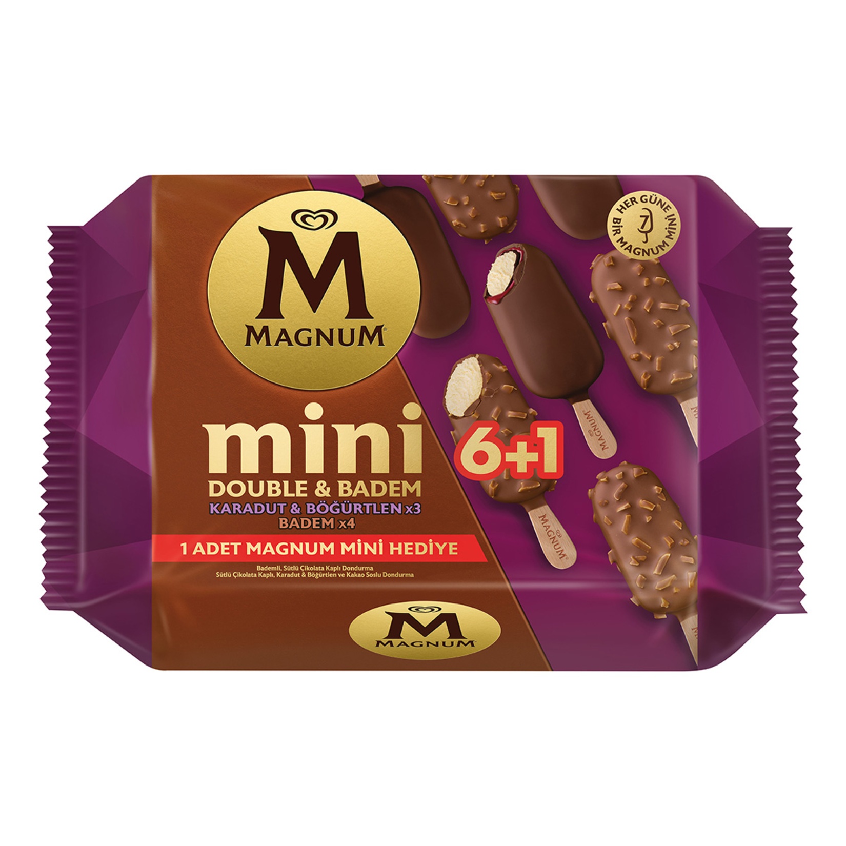 Magnum Mini Badem Double Karadut 393 Ml