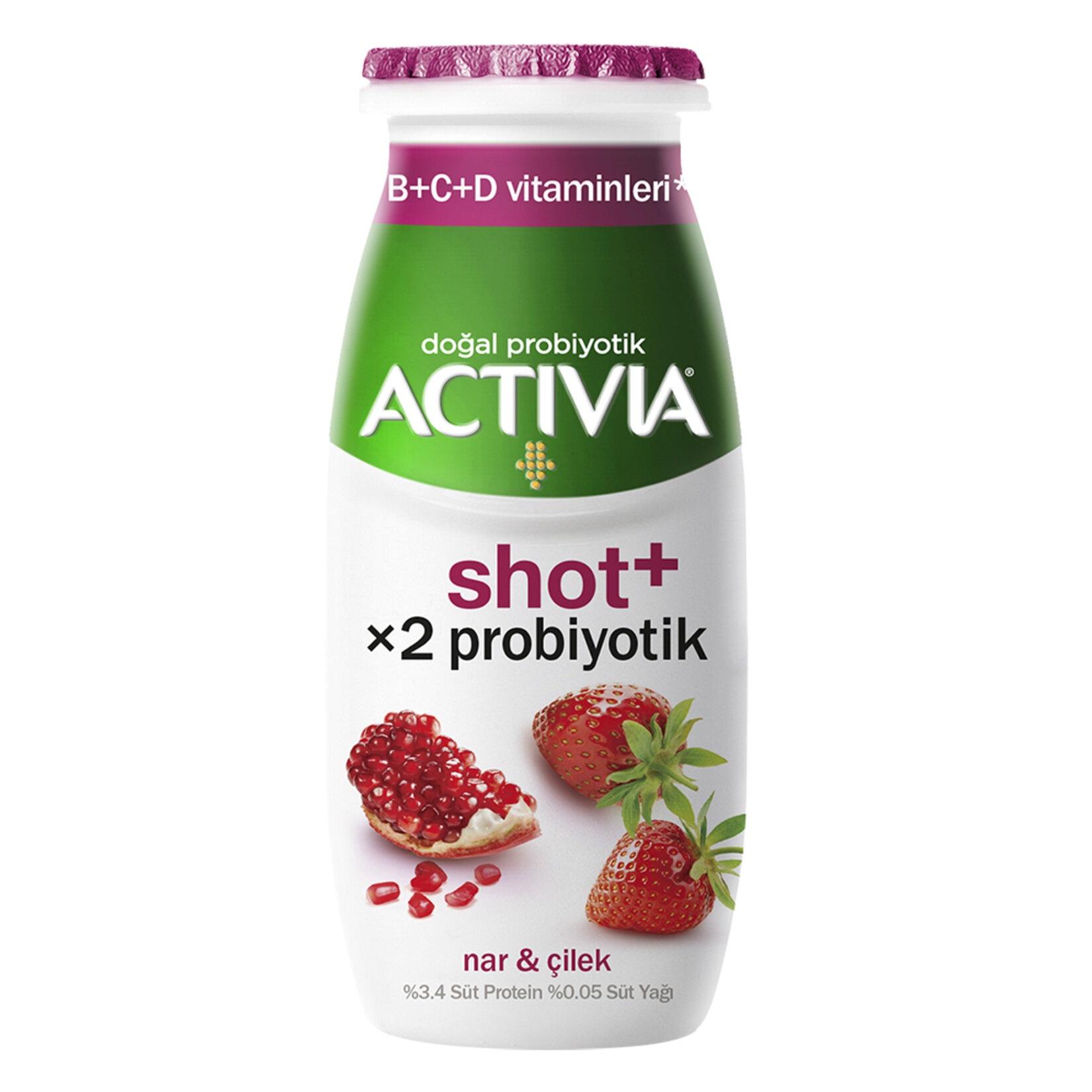Activia Shot Nar Ve Çilekli 80 Ml