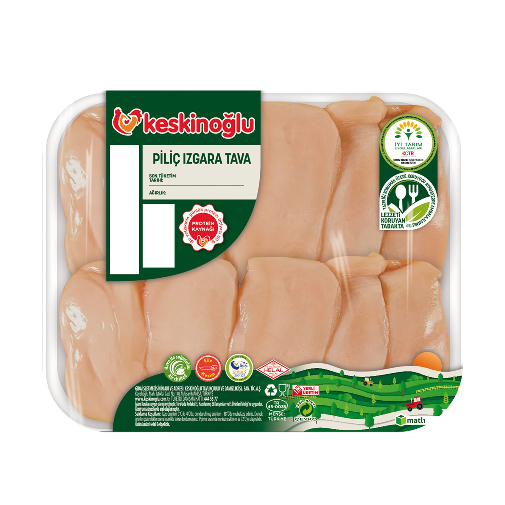 Keskinoğlu Piliç Izgara Tava 1 Kg
