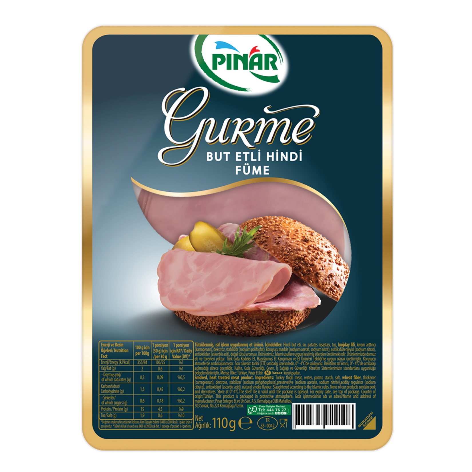 Pınar Füme Hindi But Etli Gurme 110 Gr
