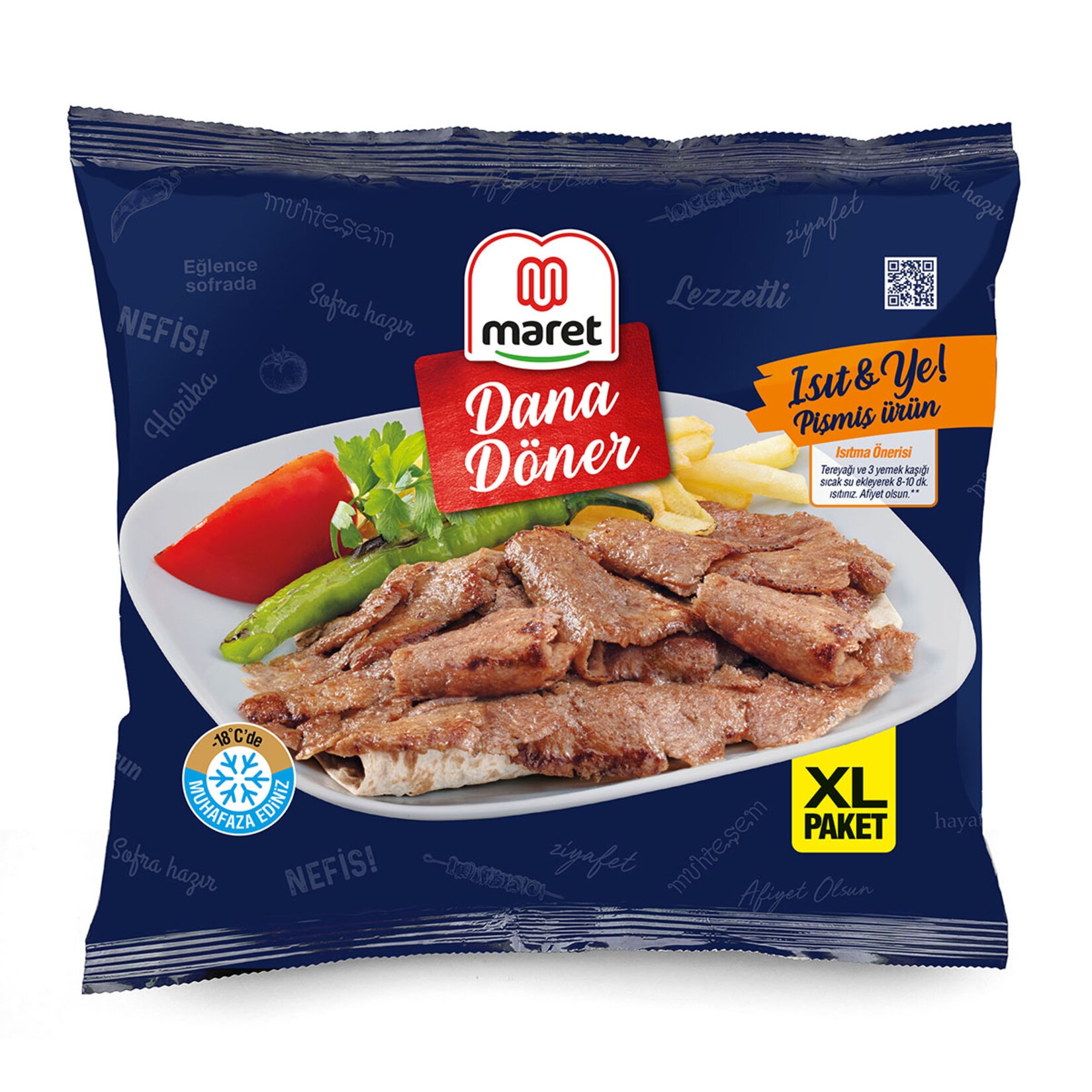 Maret Pişmiş Dondurulmuş Dana Döner 500 Gr
