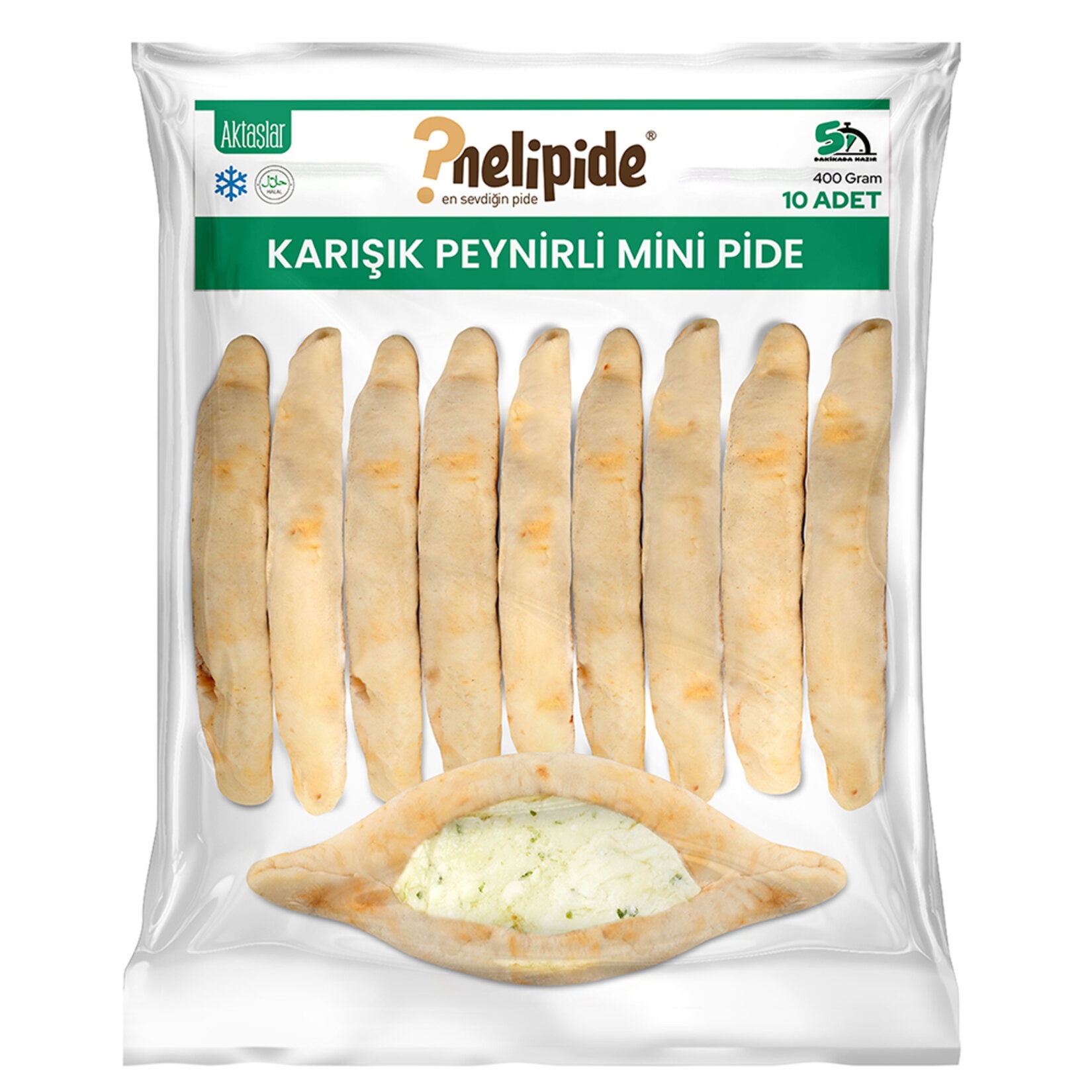 Nelipide Mini Karışık Peynirli Pide 400 Gr