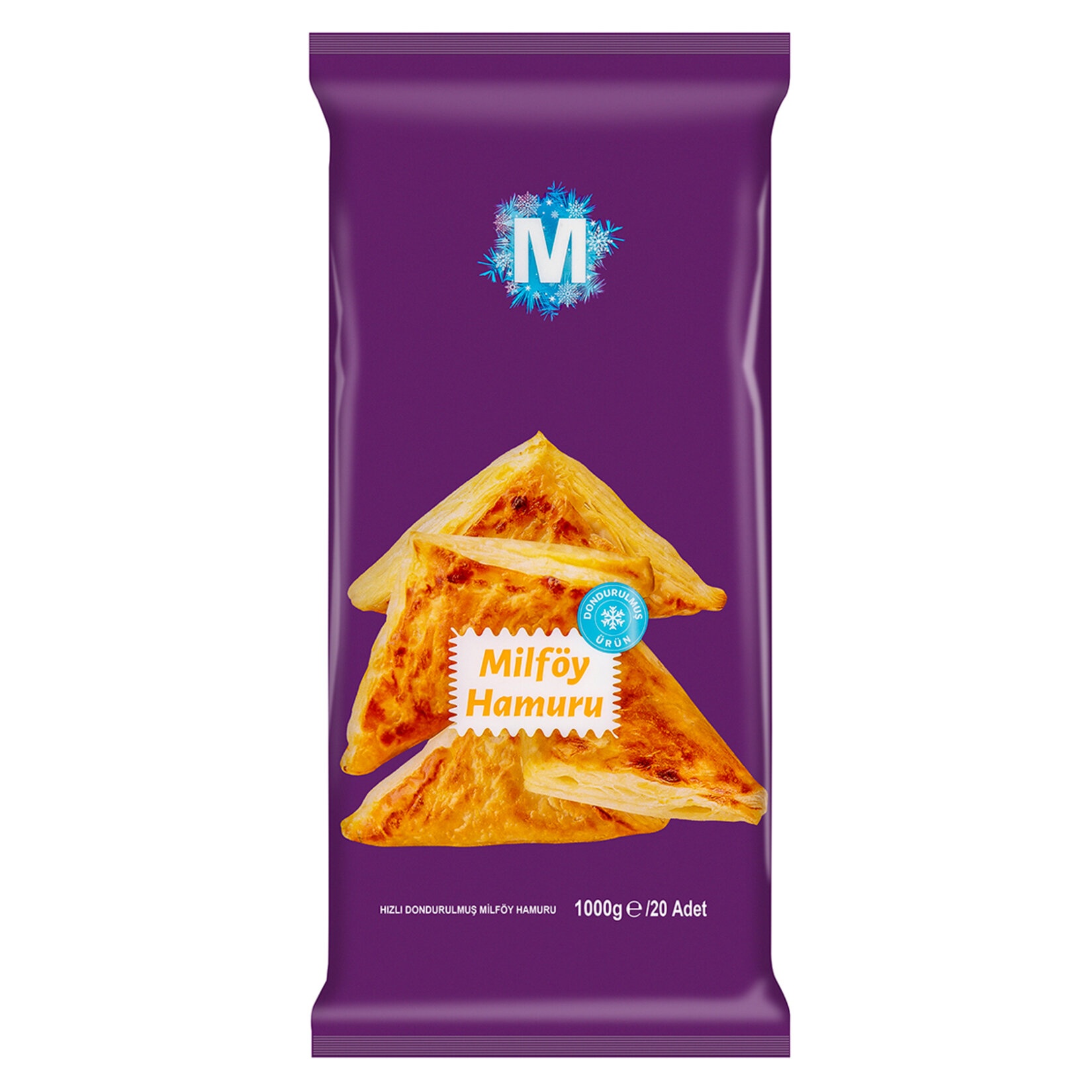Migros Hızlı Dondurulmuş Milföy Hamuru 1 Kg