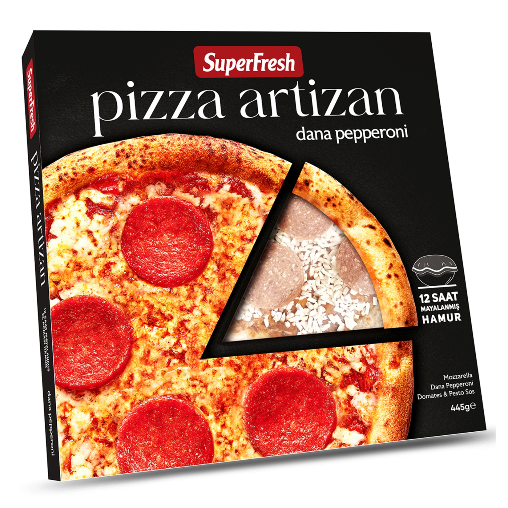 Superfresh Artizan Pepperoni Pizza 445 Gr