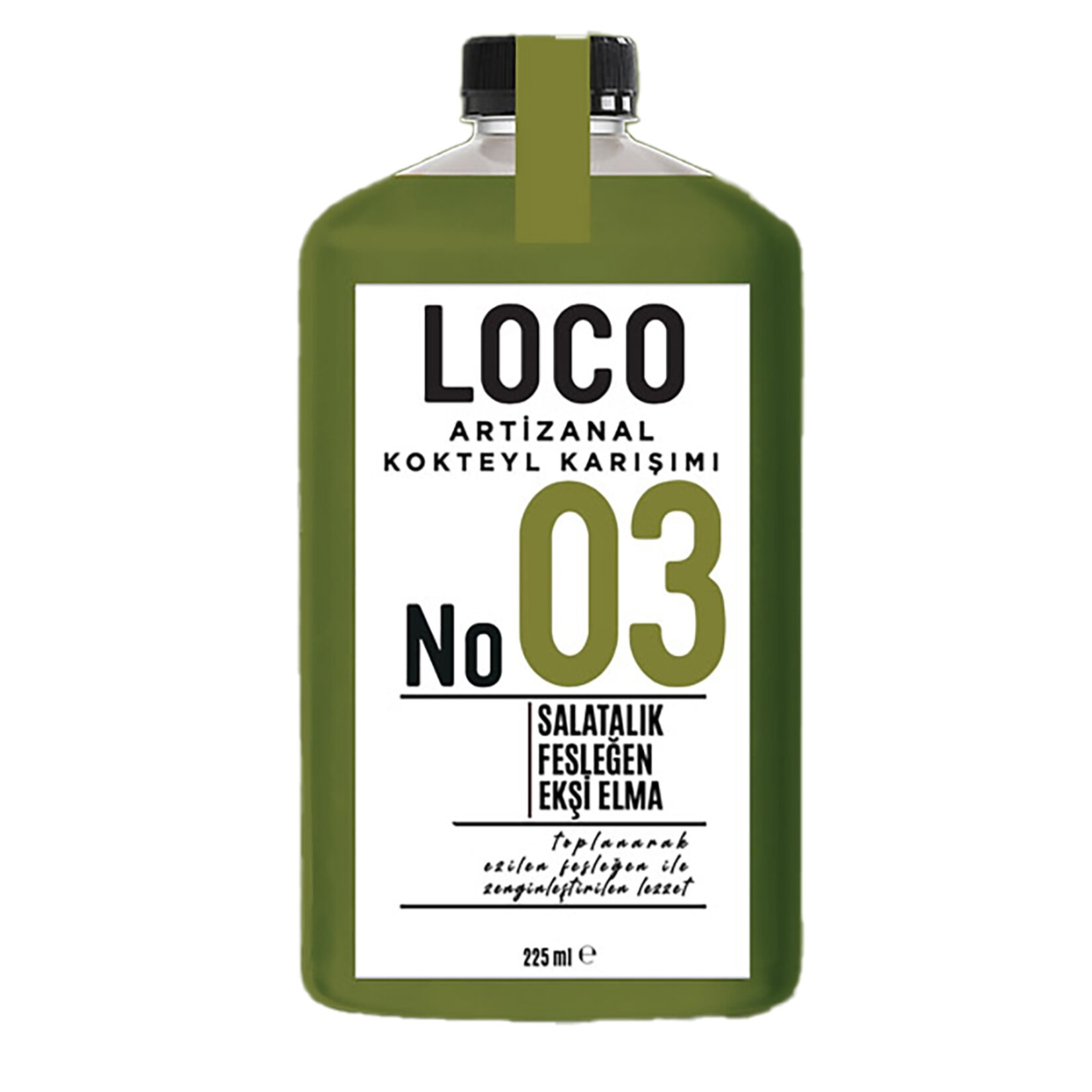 Loco No:03 Yeşil Elma Salata Fesleğen 225 Ml