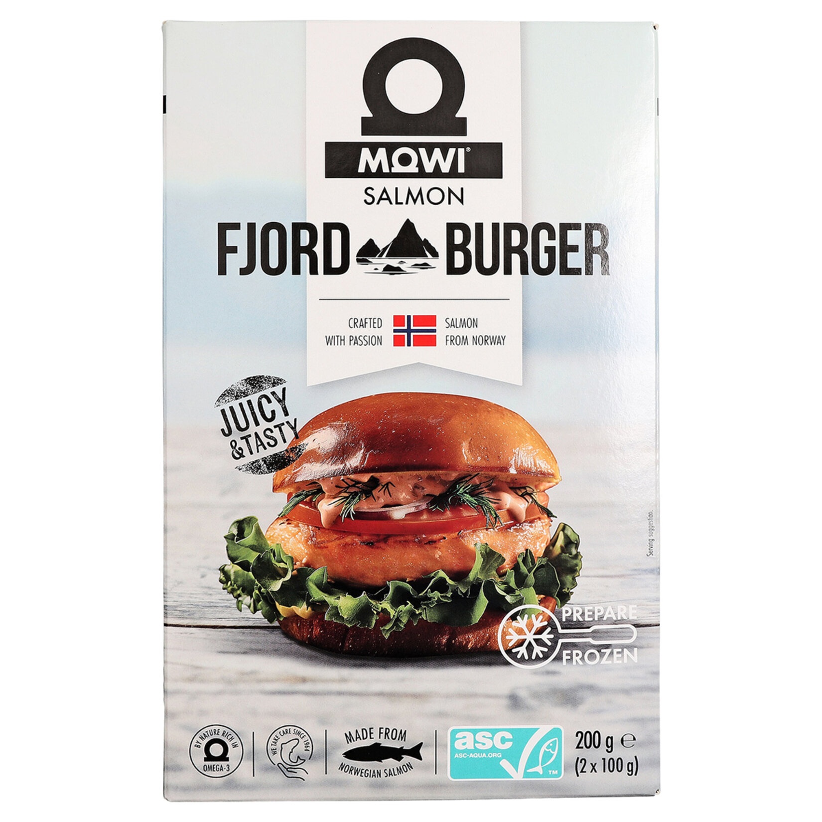 Mowi Fyord Donuk Somon Burger 200 Gr