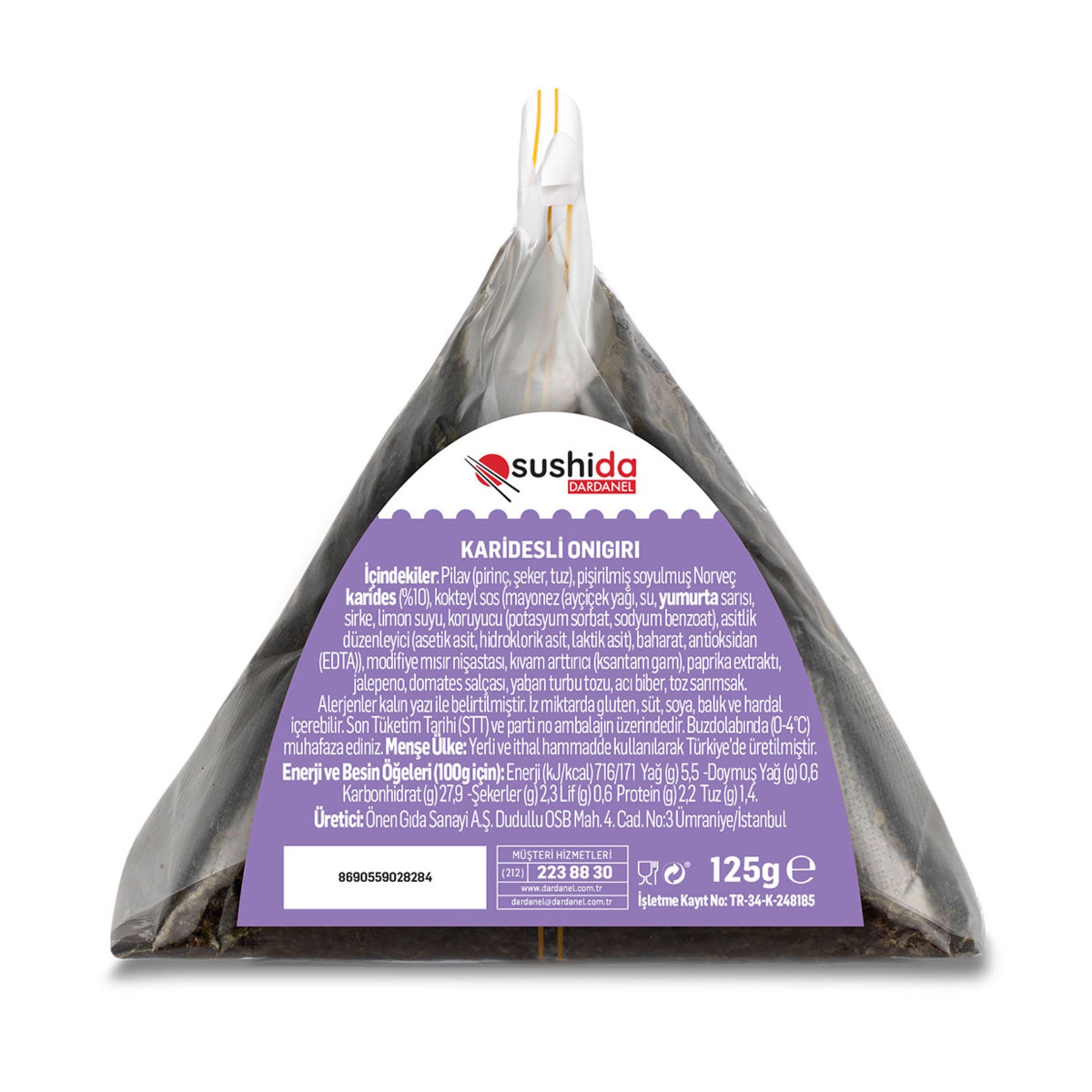 Dardanel Sushida Karidesli Onigiri 125 Gr
