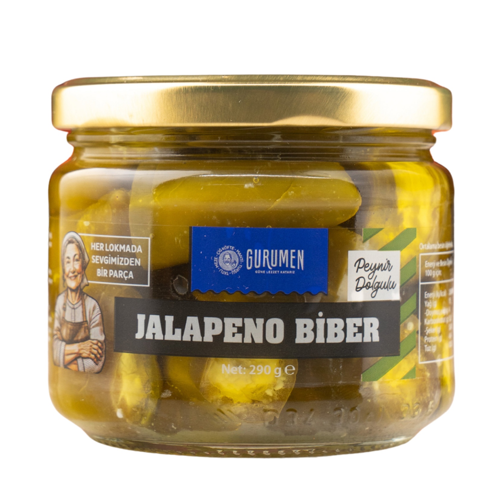 Gurumen Peynir Dolgulu Jalapeno Biber 290 Gr