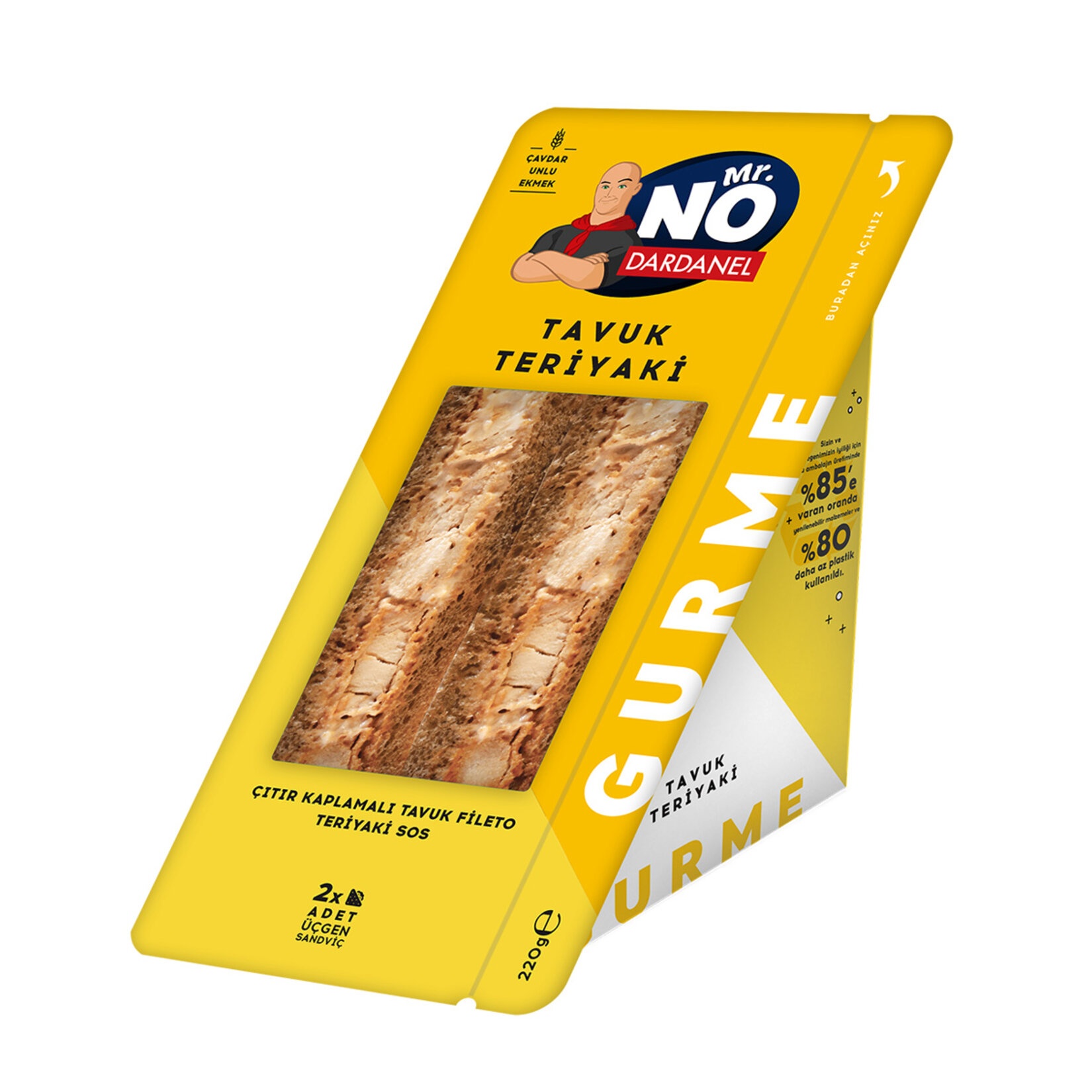 Mr. No Gurme Tavuk Teriyaki Sandviç 220 Gr