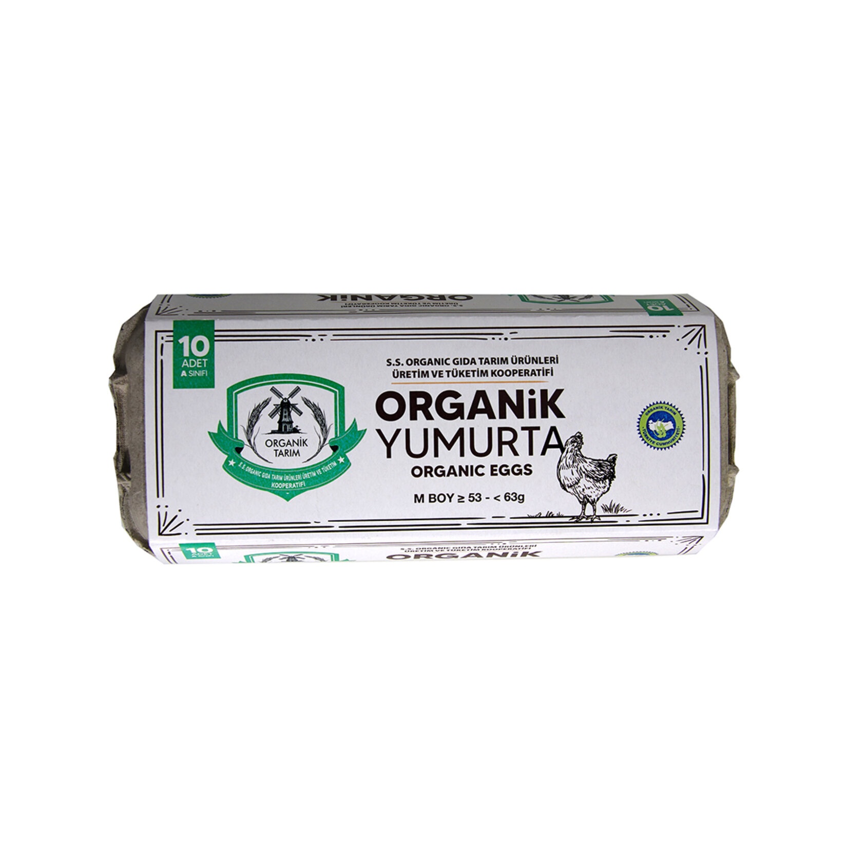 S.S. Organik Gıda Yumurta M Boy 53-63 Gr 10 Adet