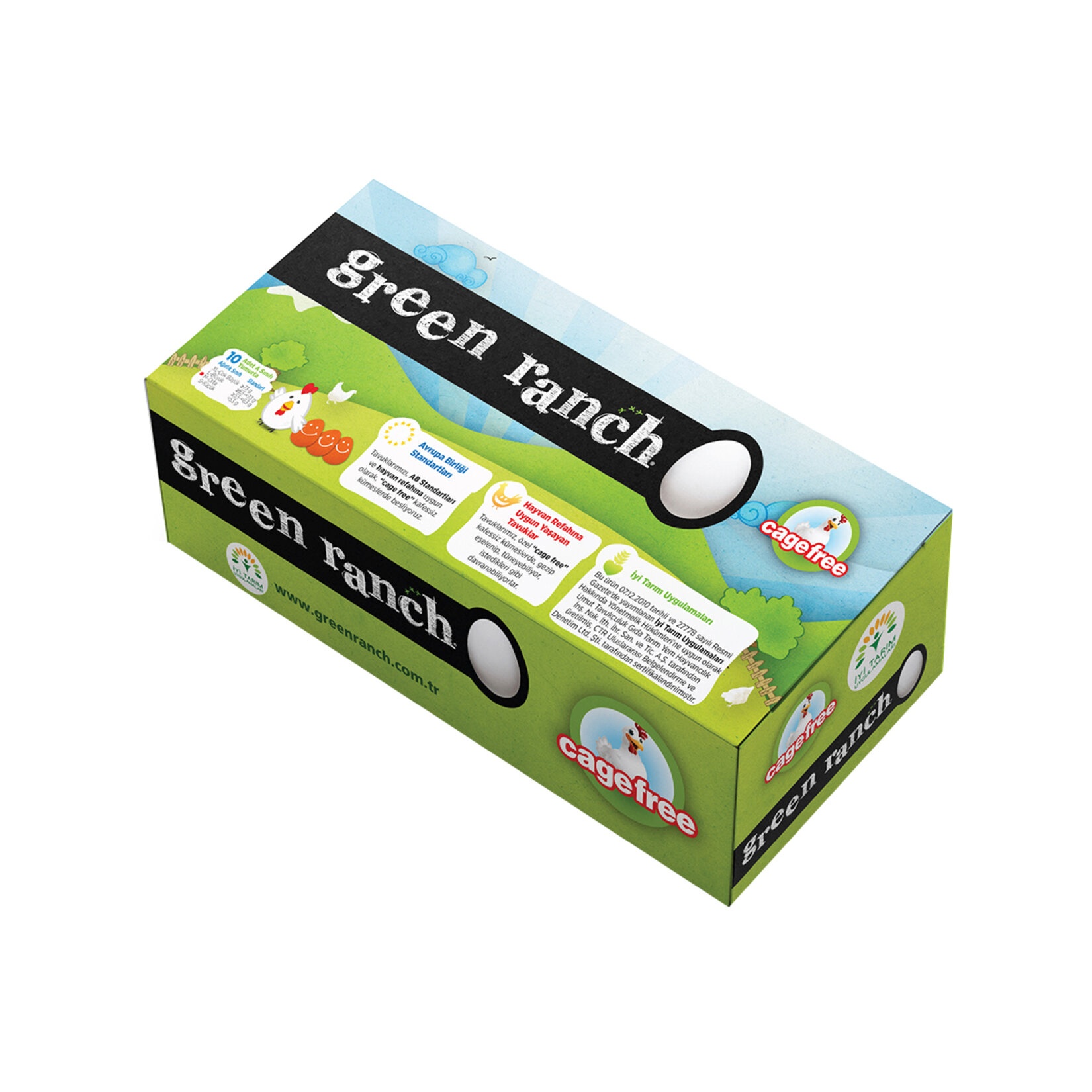 Green Ranch Yumurta 53-62 Gr M Boy 10 Adet