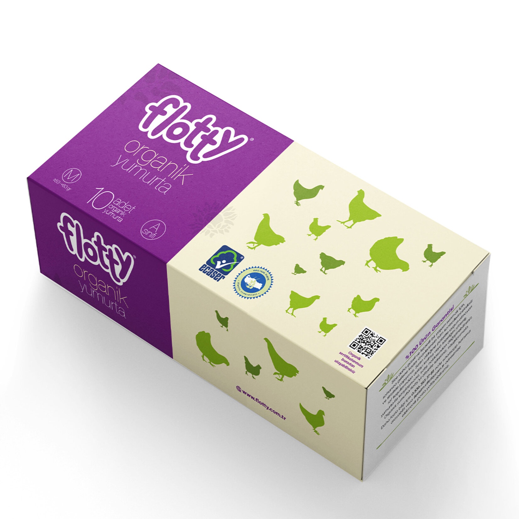 Flotty Organik Yumurta 53-62 Gr 10 Adet