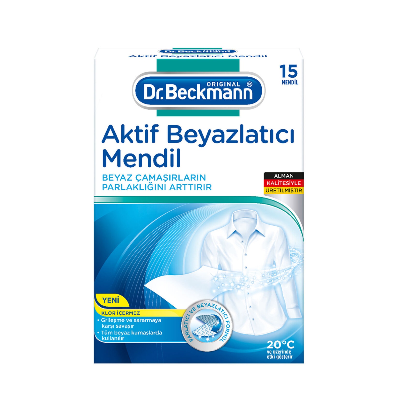 Dr. Beckmann Aktif Beyazlatıcı Mendil 15'li 15 Adet