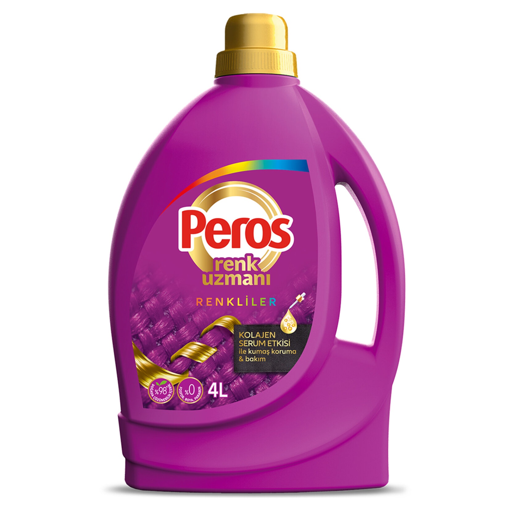 Peros Sıvı Bakım Çamaşır Deterjanı Renkliler 4 Lt
