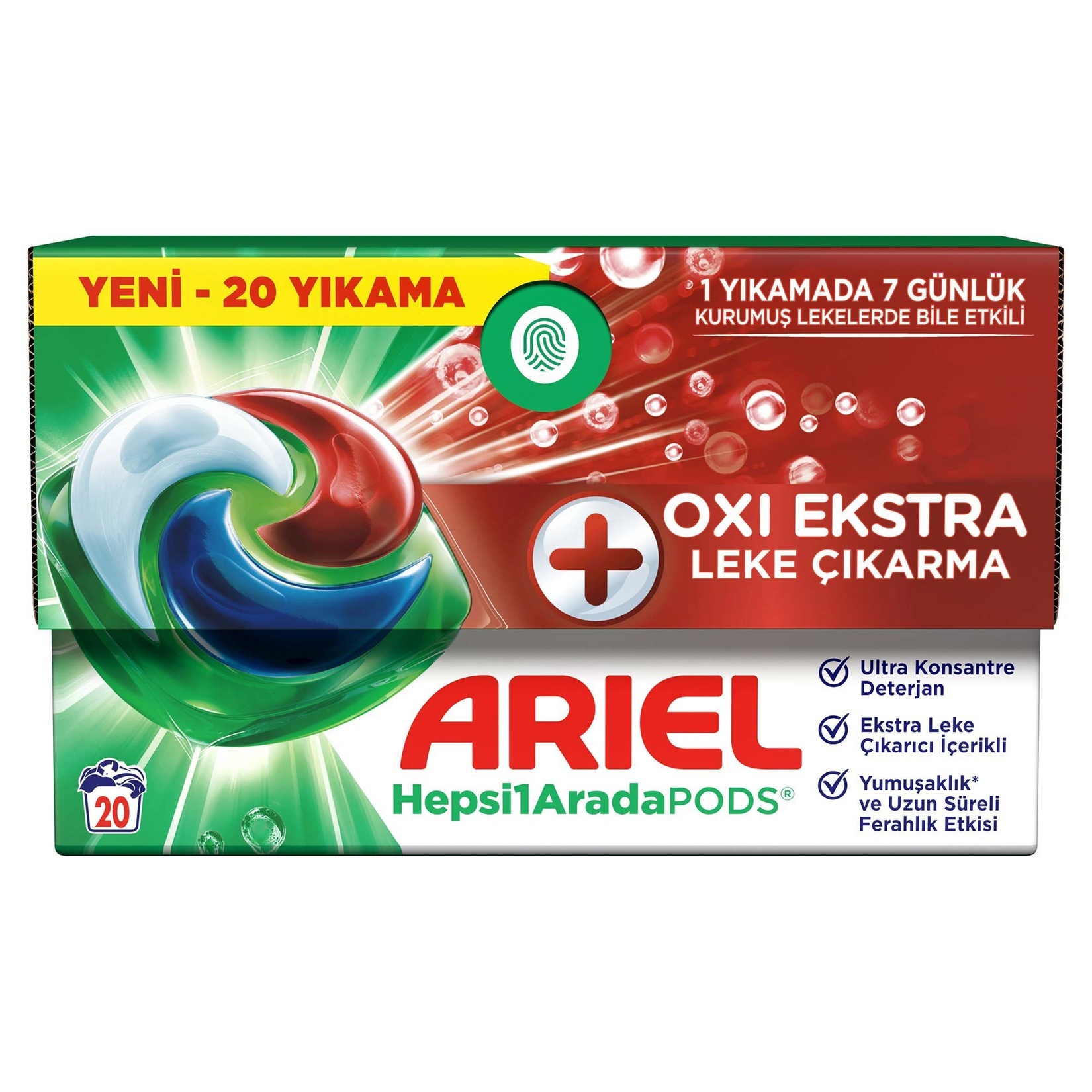 Ariel Oxi Pods Çamaşır Deterjanı Kapsülü 20'li 490 Gr