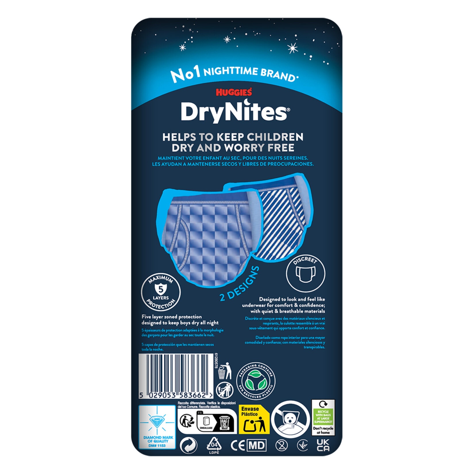 Huggies Drynites Small Erkek Gece Külodu 10 Adet
