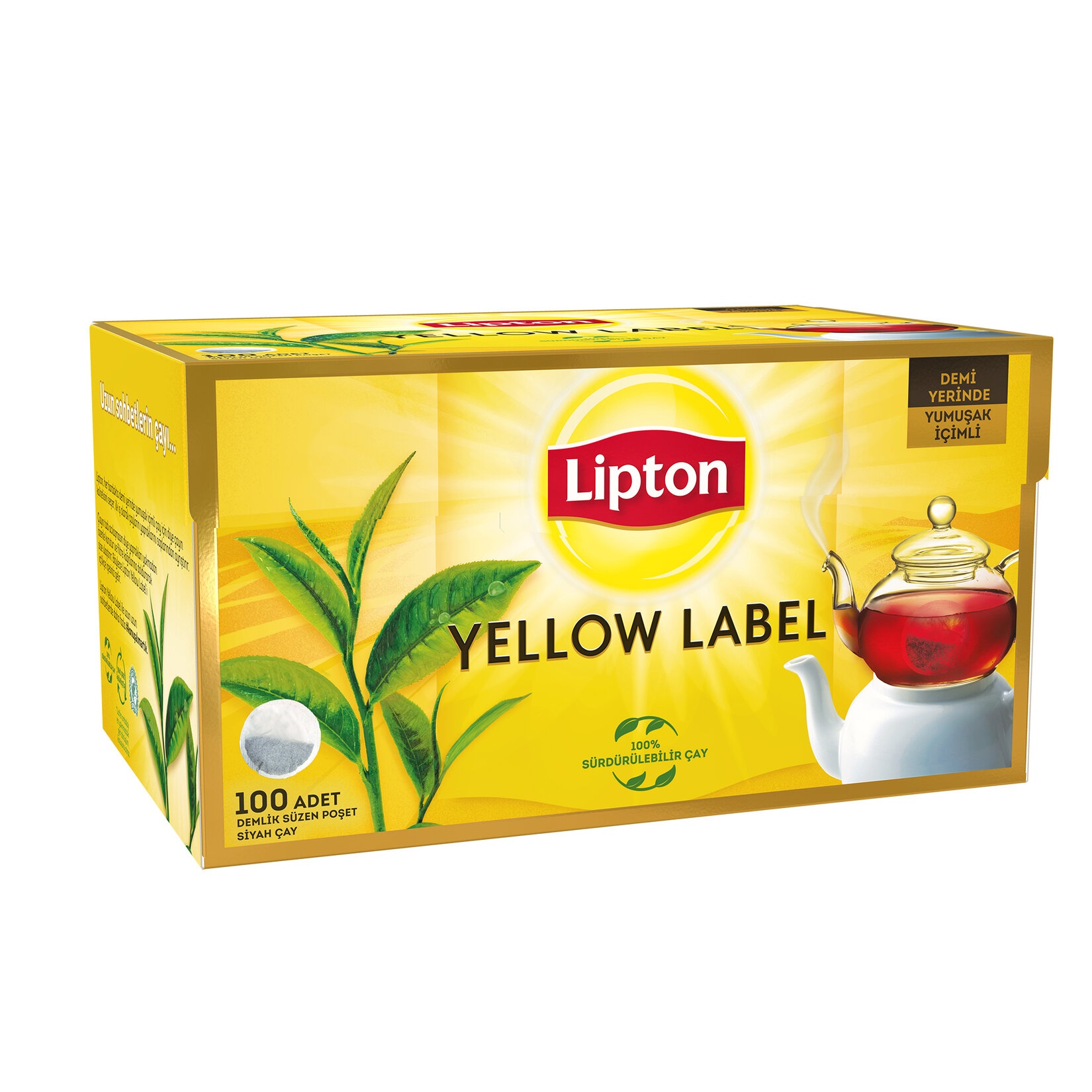 Lipton Yellow Label Demlik Poşet Çay 100'lü 320 Gr