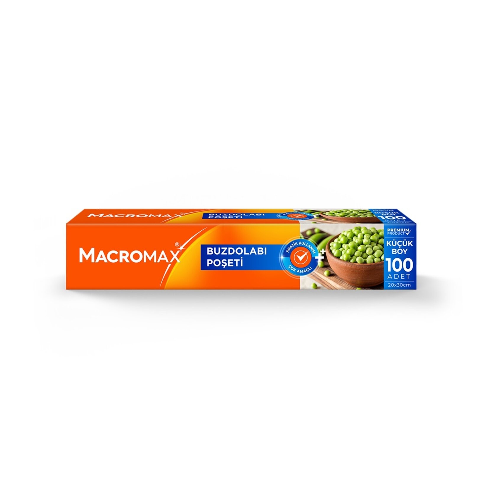 Macromax Küçük Boy Buzdolabı Poşeti 100 Adet