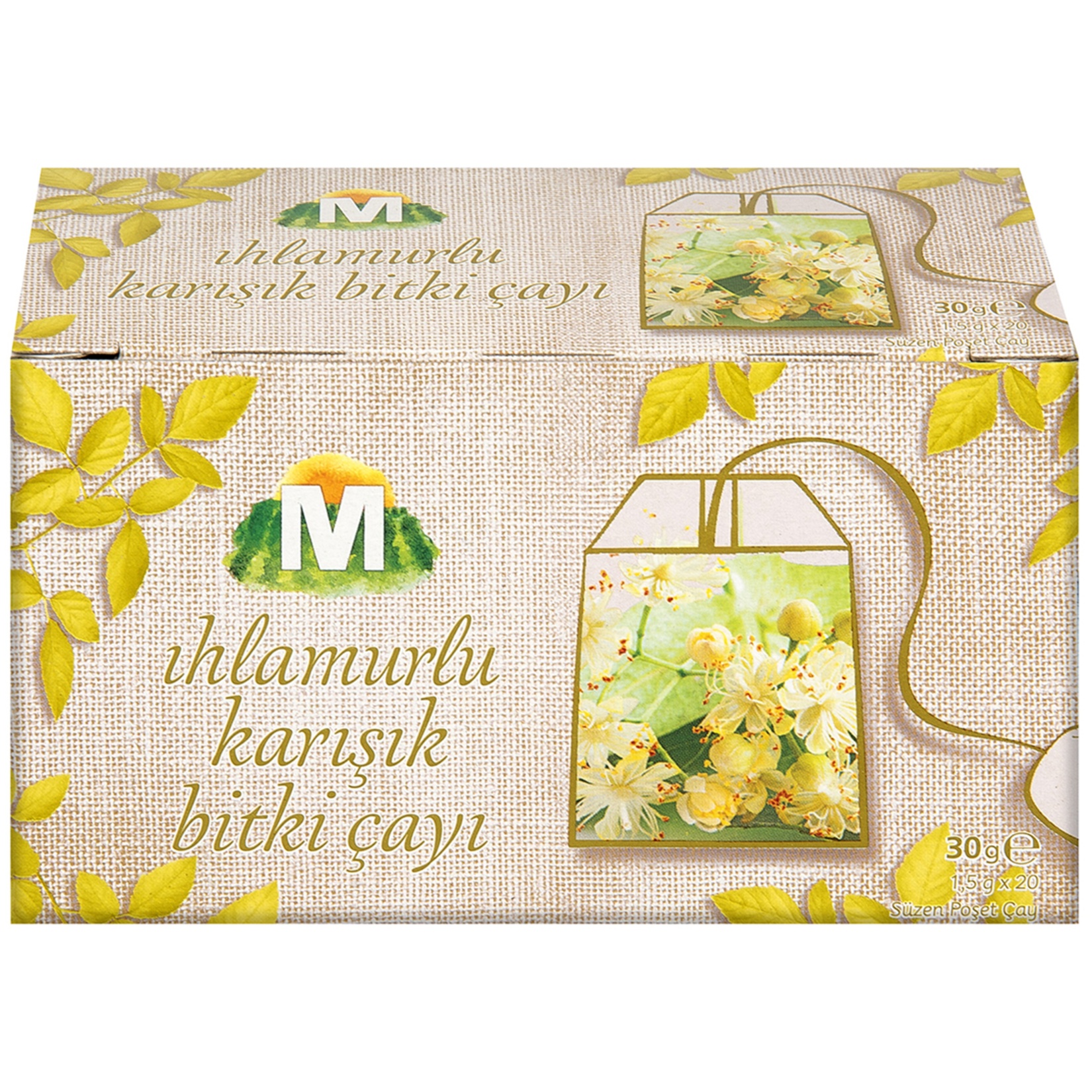 Migros Ihlamurlu Karışık Bitki Çayı 20'li 30 Gr