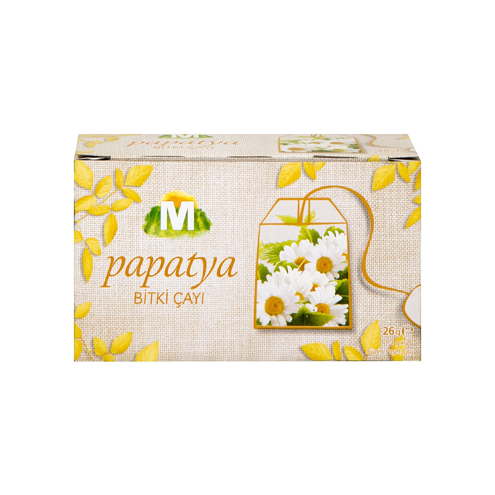 Migros Papatya Bardak Poşet Çay 20'li 26 Gr